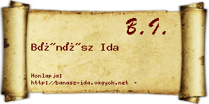 Bánász Ida névjegykártya